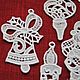 Set of Christmas toys 'Lace', 9 pieces. Christmas decorations. Home&Decor. Online shopping on My Livemaster.  Фото №2