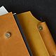 A5 leather notebook with magnetic button tab. Notebooks. Ptaho. My Livemaster. Фото №5