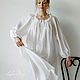 Order Nightgown made of silk cambric Be Free white long. Delicate Clothing Store (Daria). Livemaster. . Nightdress Фото №3