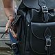 Черный кожаный женский рюкзак Моника Мод Р52 -711, Рюкзаки, Санкт-Петербург,  Фото №1