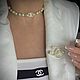 Заказать Винтаж: Колье Chanel с белым жемчугом и цирконами в золотом тоне. Виктория (aifebelle). Ярмарка Мастеров. . Колье винтажные Фото №3