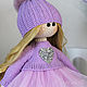 Knitted doll, interior in purple. Interior doll. mariedolls (mariedolls). Online shopping on My Livemaster.  Фото №2