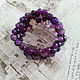 Bracelet agate 'Currant'. Bead bracelet. Diamant of Happiness. Online shopping on My Livemaster.  Фото №2