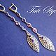 Серьги с аметистами ,,AMELIA,,. Серьги классические. Tati Style. Интернет-магазин Ярмарка Мастеров.  Фото №2