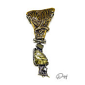 Украшения handmade. Livemaster - original item Pendant: eagle. Handmade.