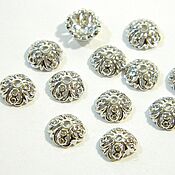 Материалы для творчества handmade. Livemaster - original item Caps for rhodium beads, zircons (Yu.Korea). pc. Handmade.