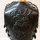 Motorcycle heavy leather vest, Vests, Glazov,  Фото №1