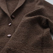 Одежда handmade. Livemaster - original item Brown knitted jacket 