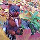 Колбаскин -валяный котик из шерсти, Войлочная игрушка, Санкт-Петербург,  Фото №1