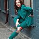 Women's Pantsuit Business Suit GREEN, Suits, Moscow,  Фото №1