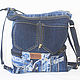 Denim bag shopper Casual roomy bag made of jeans, Crossbody bag, Taganrog,  Фото №1