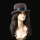 Boater Chocolate. Hats1. Novozhilova Hats. Online shopping on My Livemaster.  Фото №2