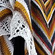 Knitted merino wool shawl, openwork knitting shawl. Shawls. Lace Shawl by Olga. Online shopping on My Livemaster.  Фото №2