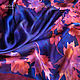Shawls: Batik handkerchief 'Leaves on the water'.Silk satin 100%. Shawls1. Silk Batik Watercolor ..VikoBatik... Online shopping on My Livemaster.  Фото №2