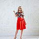 Order dresses: Red dress for every day. Дизайнерские платья Valensia Atelier. Livemaster. . Dresses Фото №3
