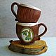 Taza de bosque. Mugs and cups. Skazki, kraski i keramika. Интернет-магазин Ярмарка Мастеров.  Фото №2