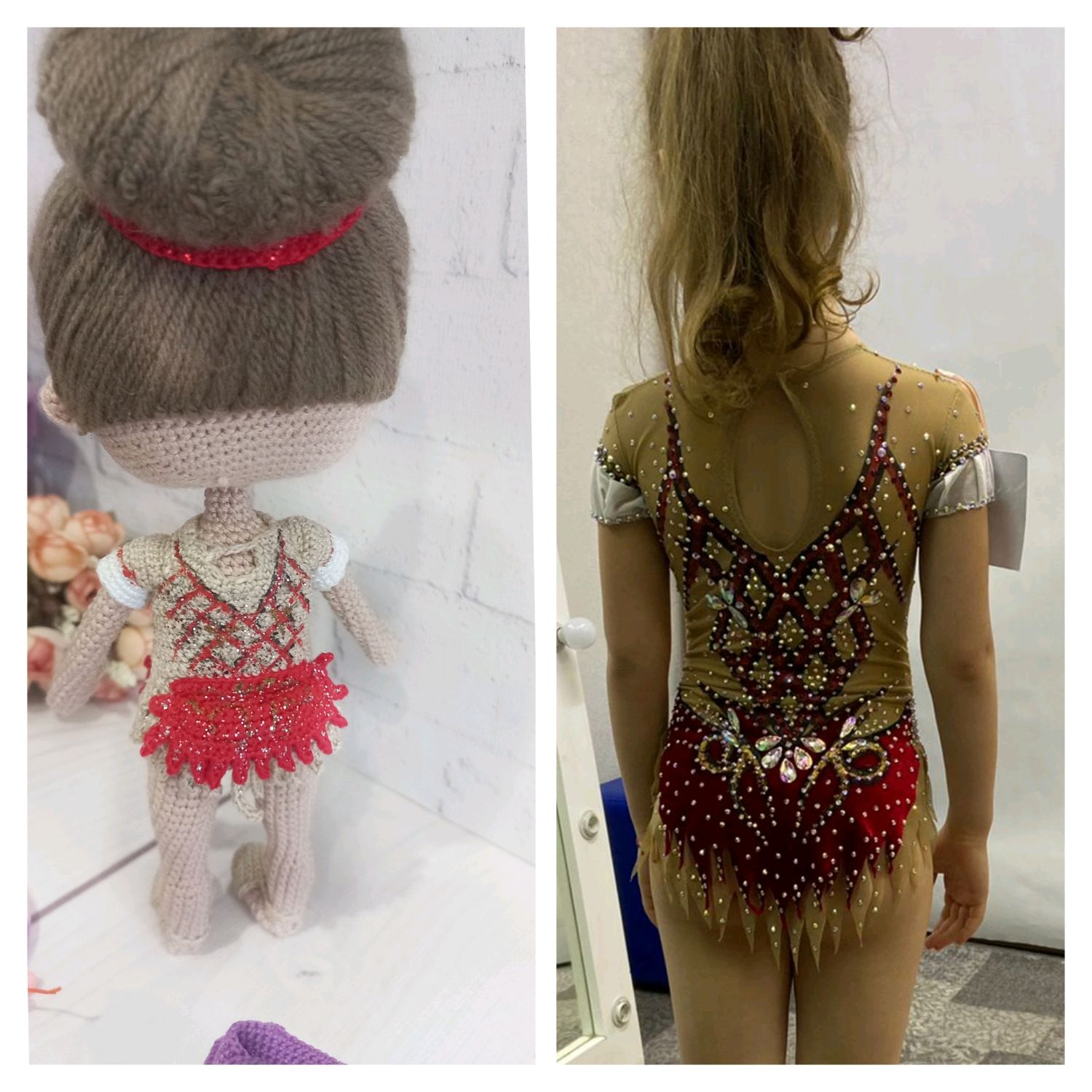 Кукла вязаная по фото,талисман для гимнастки – заказать на Ярмарке ...