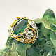 Gold ring 'Empress' with large emerald, Rings, Moscow,  Фото №1