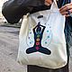 Shopper bag white Chakra print, charged for happiness and success, Shopper, St. Petersburg,  Фото №1