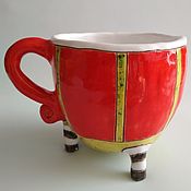 Чайная чашка № 3, керамика ручной работы