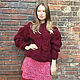 Burgundy sweater with leaves, Sweaters, Moscow,  Фото №1
