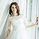 Короткое свадебное кружевное платье, Платья свадебные, Москва,  Фото №1