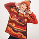 Order Hundertwasser Window sweater option 13. asmik (asmik). Livemaster. . Sweater Jackets Фото №3