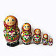 Matryoshka 5 local 'Flower', Dolls1, Sarov,  Фото №1