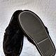 Order Mouton flip flops are black. Warm gift. Livemaster. . Slippers Фото №3