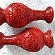 Заказать Антикварные лаковые вазы "Алые розы"- 2 шт, Китай. 'GOAR  VINTAGE' (goar-vintage). Ярмарка Мастеров. . Вазы Фото №3