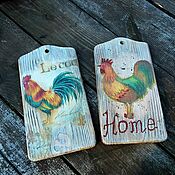 Посуда handmade. Livemaster - original item Cutting serving boards rooster. Handmade.