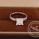 Заказать Помолвочное кольцо с бриллиантом принцесса 2 карата. FROLOF JEWELRY. Ярмарка Мастеров. . Кольцо помолвочное Фото №3