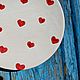 Order Plate Small Hearts Plate Hearts Valentine's Day. DASHA LEPIT | Ceramic tableware (dashalepit). Livemaster. . Plates Фото №3