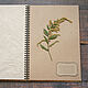Album for herbarium on a spring Zinnia elegant (15 kraft sheets). Photo albums. Albums and notebooks (Anna). My Livemaster. Фото №4