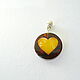  ' Loving Heart' Baltic Amber K-826. Pendant. Amber shop (vazeikin). Online shopping on My Livemaster.  Фото №2