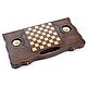 Backgammon carved 'Sphere' big 60, Harutyunyan. Backgammon and checkers. H-Present more, than a gift!. My Livemaster. Фото №4