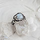 Silver ring with moonstone 'Vesta', Rings, Moscow,  Фото №1