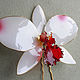 Large white Cattleya hair clip handmade. Hairpin. PandaStudio (glossyfleur). My Livemaster. Фото №4