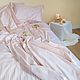 Set of underwear from stripe-satin Tea rose. Bedding sets. Strochkastudio. Online shopping on My Livemaster.  Фото №2