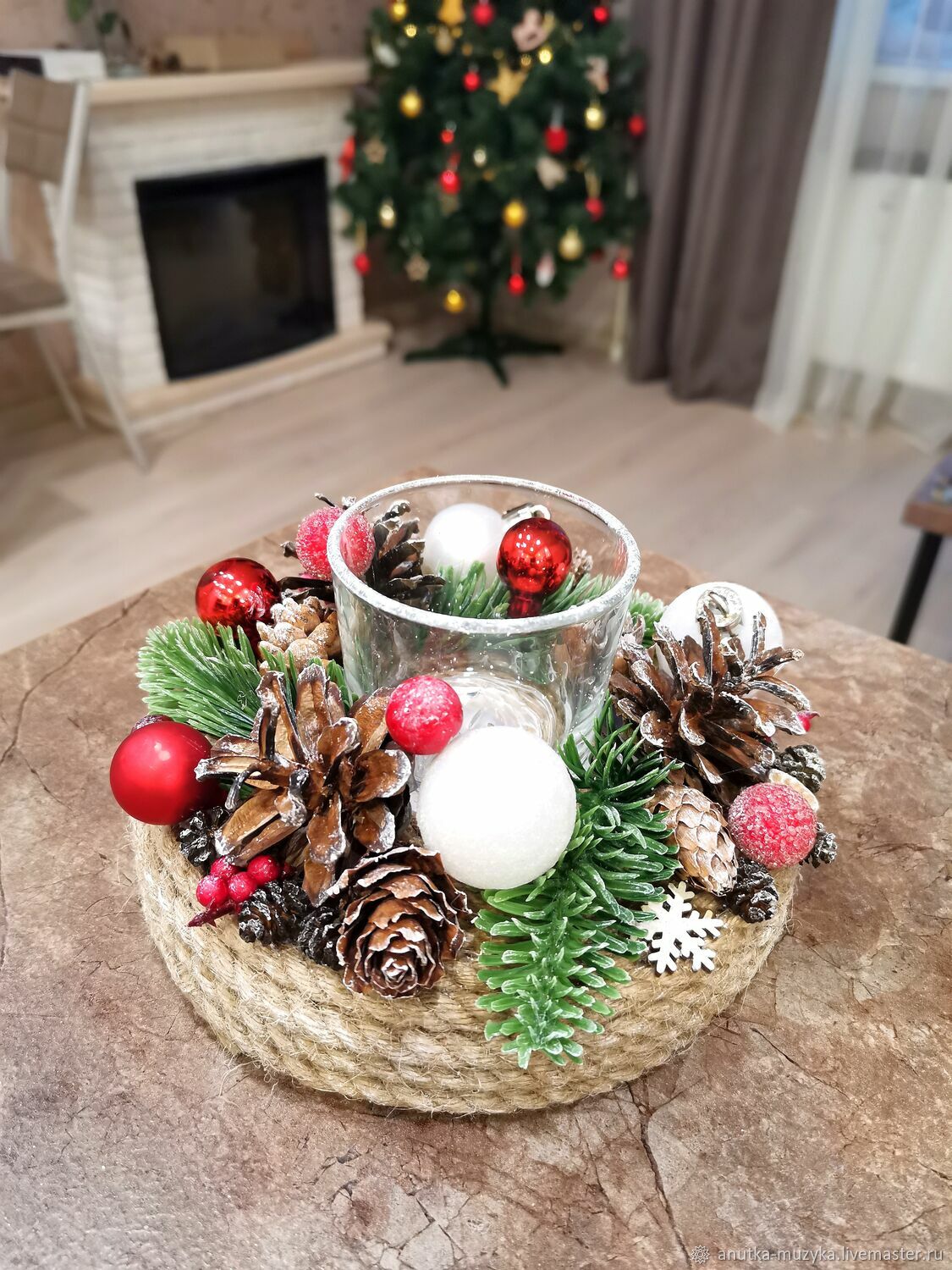 Новогодний Подсвечник в интернет-магазине на Ярмарке Мастеров ...