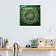 Mandala 'Force of nature' on canvas 50h50h2 cm Handmade. Esoteric Mandala. OmMandalaOm. My Livemaster. Фото №5