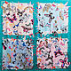 Silk handkerchief made of Christian Lacroix fabric ' Butterflies'. Shawls1. Platkoffcom. Ярмарка Мастеров.  Фото №4