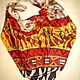 Batik scarf 'Rhythms of Africa' shawl batik, hand-painted on silk. Shawls. OlgaPastukhovaArt. My Livemaster. Фото №6