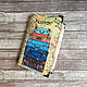 Passport cover 'notes of a traveler'. Passport cover. Ludmila Krishtal. Online shopping on My Livemaster.  Фото №2