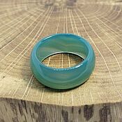 Украшения handmade. Livemaster - original item 17.5 r-r Ring green tinted agate (ZTA1759). Handmade.