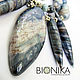 Ethnic necklace made of polymer clay, boho beads with imitation stone. Necklace. Bionika - Polymer Clay Jewelry (Bionika). Online shopping on My Livemaster.  Фото №2