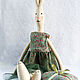 Bunny with a decorative pillow. Stuffed Toys. Handsewing.toys (Irina). Ярмарка Мастеров.  Фото №6