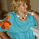 Order Turquoise dress with shawl Listopad. Reelika (reelika44). Livemaster. . Dresses Фото №3