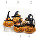 Funny handmade pumpkin made of fabric 17h25cm, Interior elements, Moscow,  Фото №1