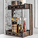Dark oak bookcase with curly elements, Shelves, Moscow,  Фото №1
